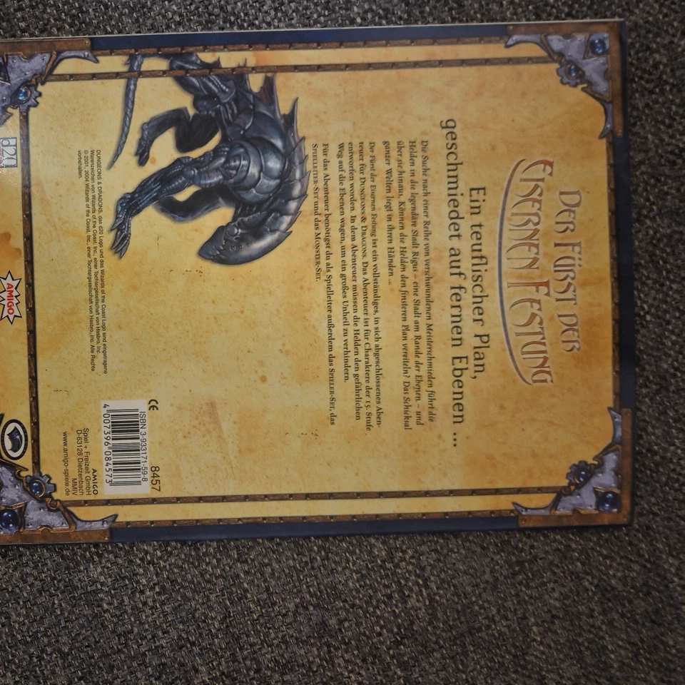 D&D3, Der Fürst der eisernen Festung, Stufe 15, sehr guter Zustand - Bild 2 von 3