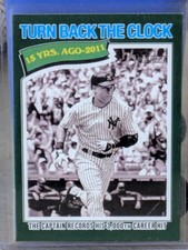 2026 Topps Heritage Derek Jeter Turn Back The Clock Dark Green Border #335