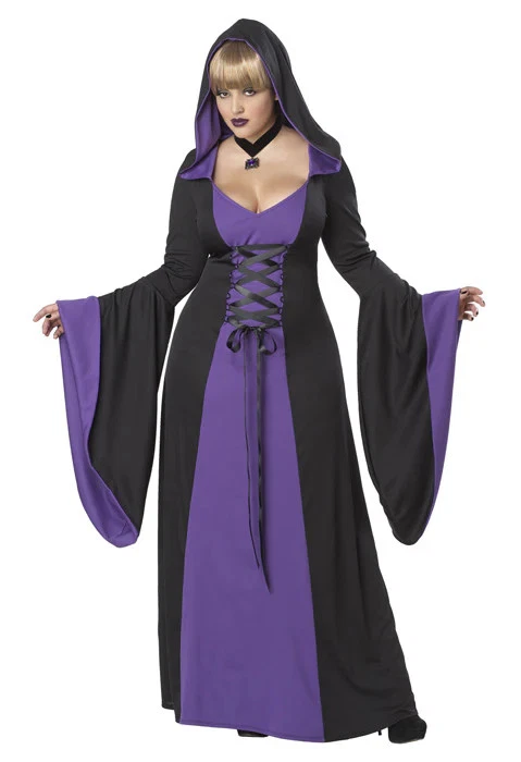 purple vampire dress Purple Gothic Lady Vampire Renaissance Fancy Dress Up Halloween Adult  Costume