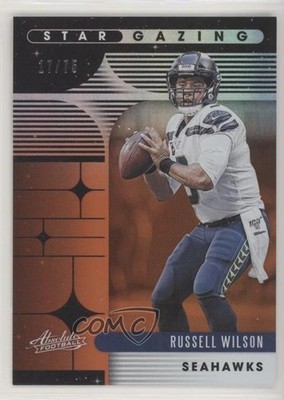 2020 Panini Absolute Star Gazing Spectrum Orange 17/75 Russell Wilson #SG-RW uk2