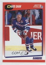 1991-92 Score Canadian Bilingual David Shaw #161 0a0