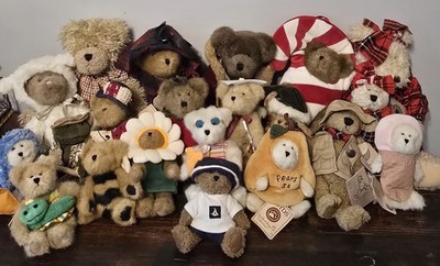 Large Lot of 21 Boyds Bears  5'' to 14'' All NWT except 3 W/ No Tags