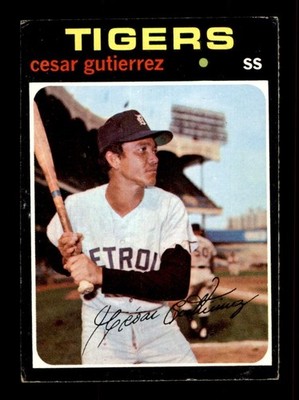 1971 Topps Baseball #154 Cesar Gutierrez VG/EX *e4