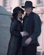 Lisa Marie Presley e Michael Jackson sorridente 8x10 FOTO STAMPA
