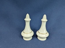 Lenox Regency 24K Gold Trim Salt Pepper 4" USA Shakers Discontinued EXC 