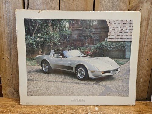 1982 Corvette Collectors Edition Power Graphics Corp NOS 20”x16” Rare HTF!!!
