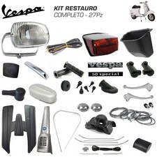 KIT RESTAURO COMPLETO ACCESSORI RICAMBI IMPIANTO PER PIAGGIO VESPA 50 SPECIAL