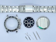 DIY 40mm Stainless Steel watch kit For 4131 7750 4130 Aftersales accessories