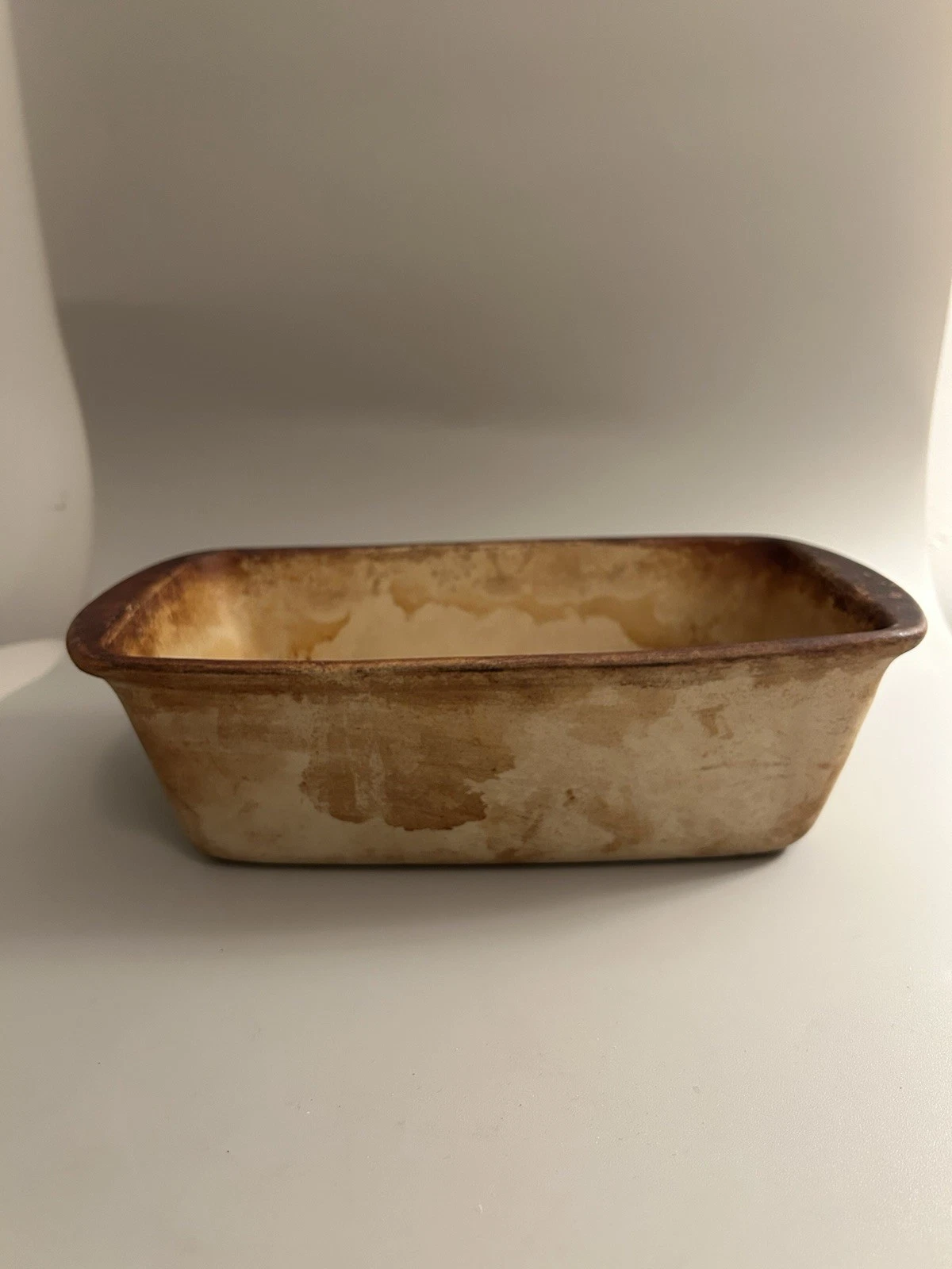 Pampered Chef Stoneware 11"x6" Bread Loaf Pan Family Heritage Collection