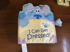 I Can Get Dressed-Baby Blue’s Clues Soft Cloth Rag Book- VG
