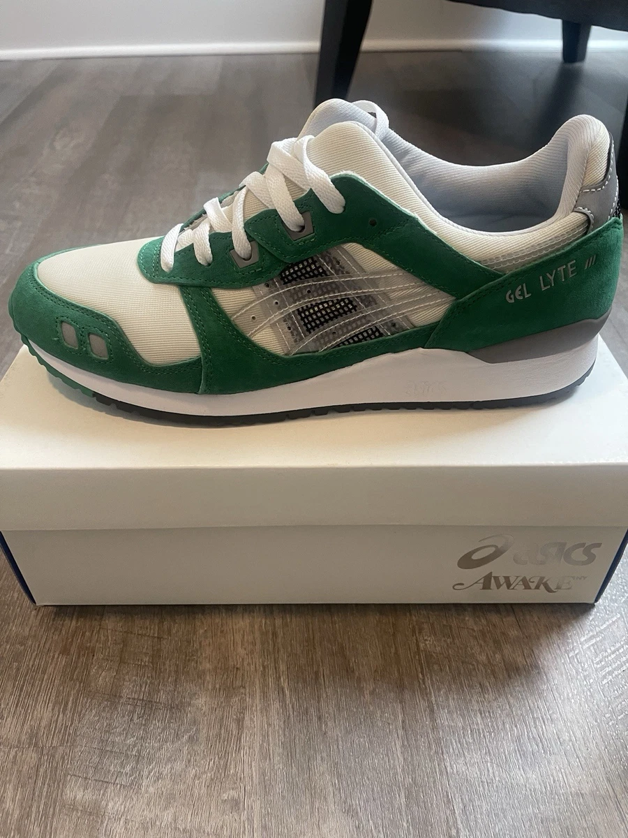 Awake NY x ASICS Gel Lyte 3 Green Tambourine for Sale