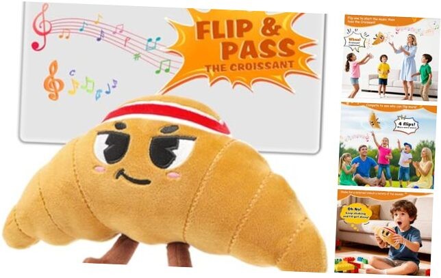 Flip & Pass the Croissant - Electronic Interactive Game - Hilarious Potato Color