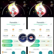 Pokémon Go - Shiny Fennekin Mega Evolvution Background ✨ Trade or P.T.C