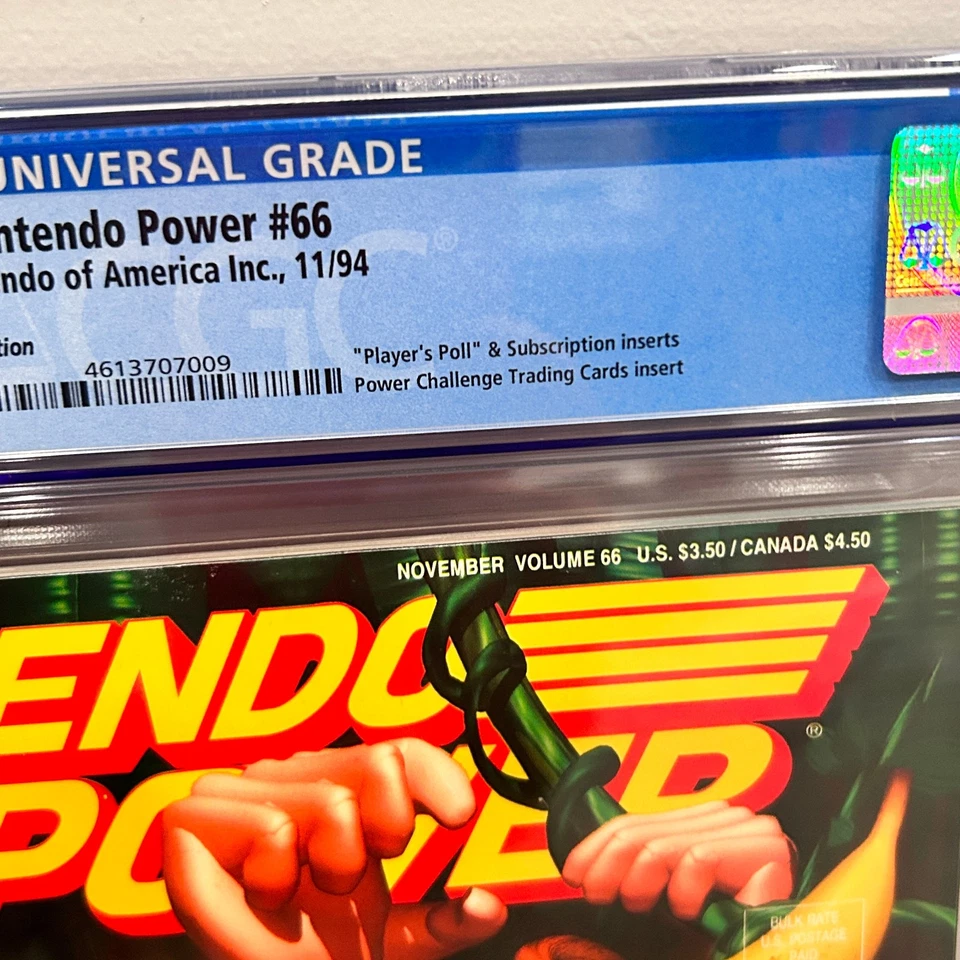 Журнал Nintendo Power Donkey Kong Country 66 с плакатом и карточками CGC 9.0 - Изображение 2 из 2