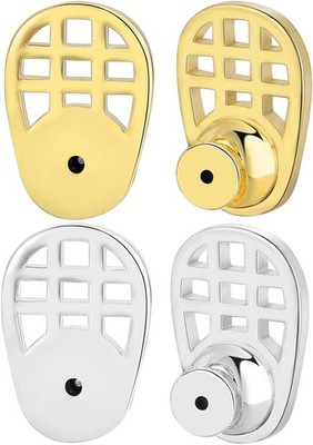 18K Gold-Plated Earring Backs for Droopy Ears   Large Earring Lifters, Ear Car