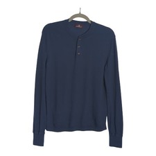 Bruno Magli Men's Medium Merino Wool Navy Blue Sweater Business Casual Preppy