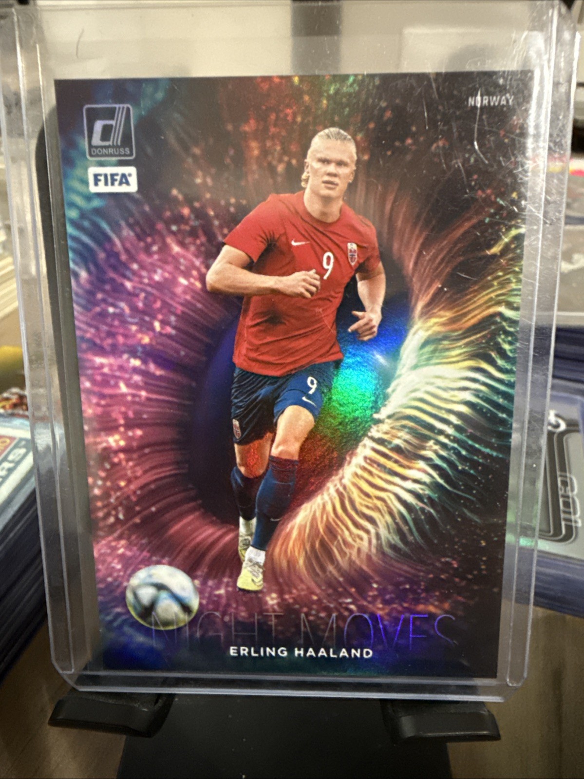 2023-24 Panini Donruss fifa Erling Haaland Night Moves Norway SP