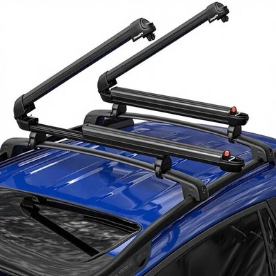 BougeRV 28'' Ski & Snowboard Racks with Anti-Theft Lock (2-Pack) New In Box