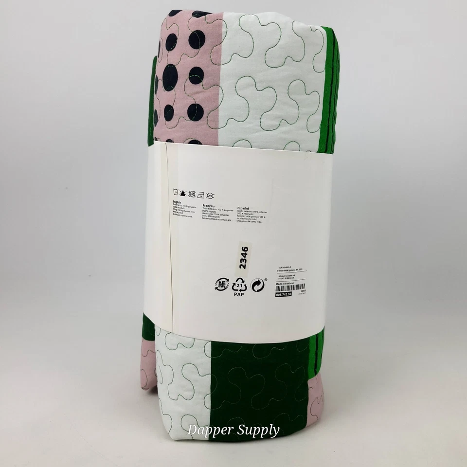 Colcha completa/queen IKEA TALLSVARMARE 90 x 94" patrón de retazos multicolor Foto 2 de 4