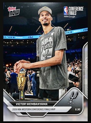 Victor Wembanyama 2026 Topps NOW #324 Western Conference MVP NBA Spurs PRESALE