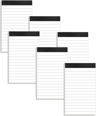 6 Pack Mini Notepads 3x5 Refill Pads 180 Sheets Small Lined Pocket Notebook