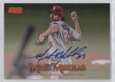 2019 Topps Stadium Club Retail Orange Foil 5/5 Miles Mikolas #SCA-MM Auto 0t2