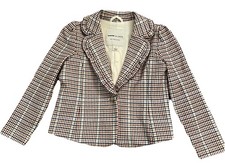 Janie and Jack Equestrian Check Lined Jacket Blazer Girls Size 3