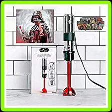✨ STAR WARS DARTH VADER Lightsaber Immersion Hand Blender 🔴 RED 🆕 NEW ✅ SEALED