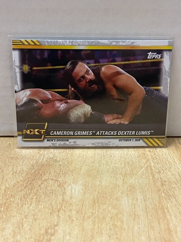 2021 Topps WWE NXT Cameron Grimes Attacks Dexter Lumis #75 - Picture 1 of 2