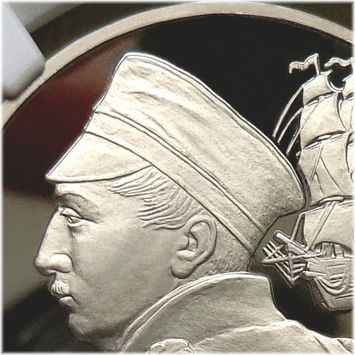 05. 1992(L) Russia 1 Rouble NGC PF 69 UC ADMIRAL NAKHIMOV Typ II-C - Picture 2 of 10