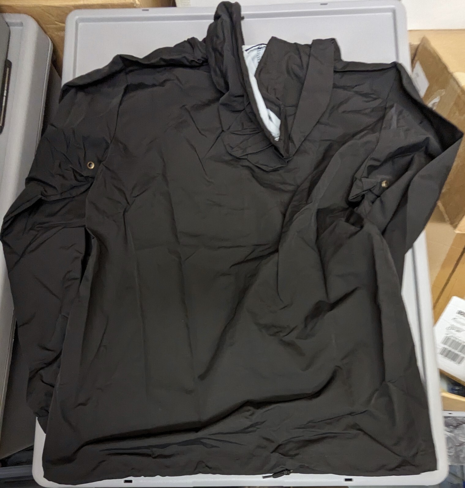 ALTRA Captain Fin Co. nuovo con etichette The Dish Coaches Giacca Nera Piccolo Cappotto Surf