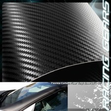 For Mazda Toyota 24x50 Flexible Carbon Fiber Vinyl Film Wrap Roll Sheet Decal