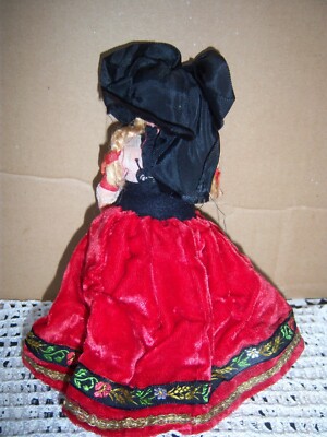 Ancienne Poupée Petitcollin En Celluloïd Pour Communion – Robe En Dentelle D'origine