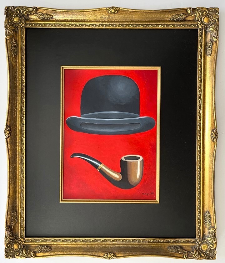 Rene Magritte 1898-1967 Watercolor / Gouache On paper hand signed