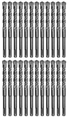 SDS Plus Rotary Hammer Drill Bit Set 9/16''x8'' Masonry Concrete Drill Bits-24Pcs