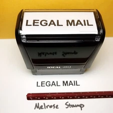 Legal Mail Rubber Stamp Black Ink Self Inking Ideal 4913