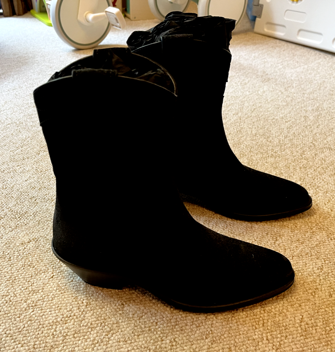 [NUOVI] Stivali in pelle scamosciata Yves Saint Laurent taglia EU 37 5