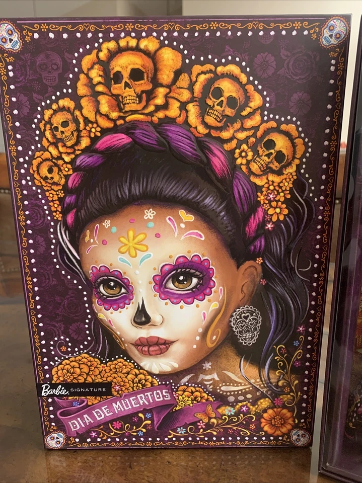 BARBIE DIA DE LOS MUERTOS DOLL 2021 DAY OF THE DEAD Spanish November Box - Image 2 of 4