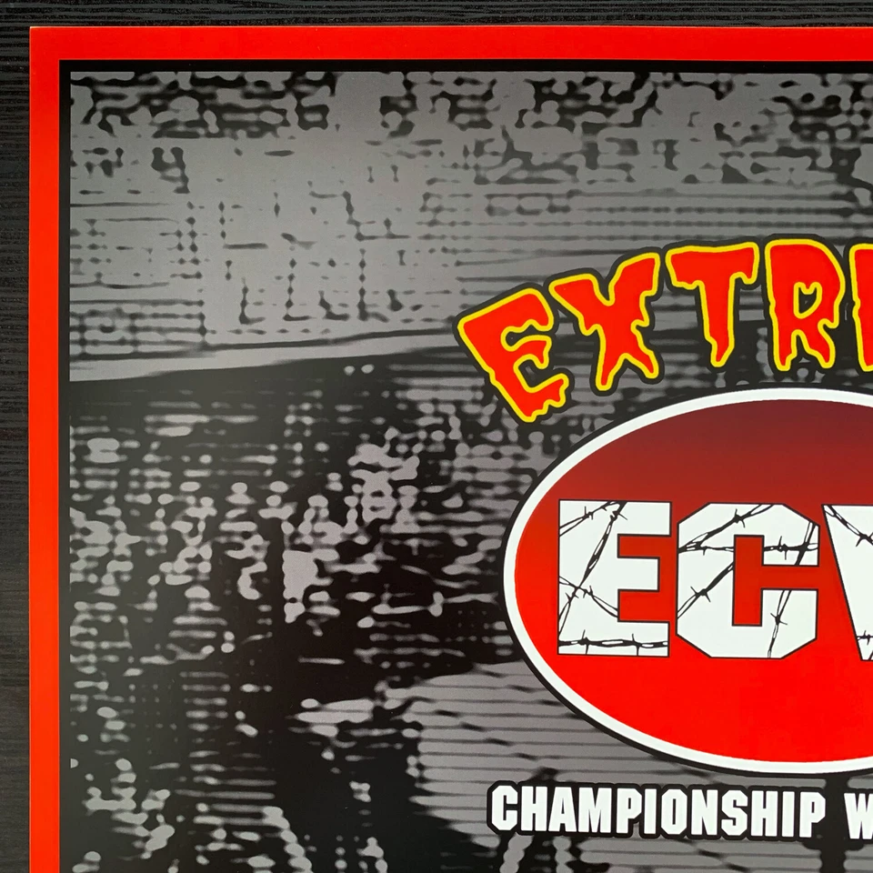 Póster impreso ECW Extreme Championship Wrestling 11x17 edición limitada 25 WWE WWF Foto 2 de 4