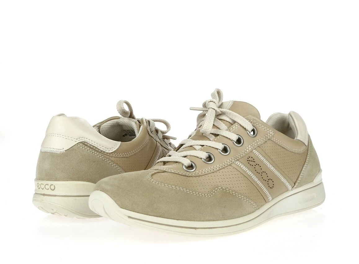 ECCO Mobile II Womens Beige Leather Lace Up Shoes Size 41 | eBay