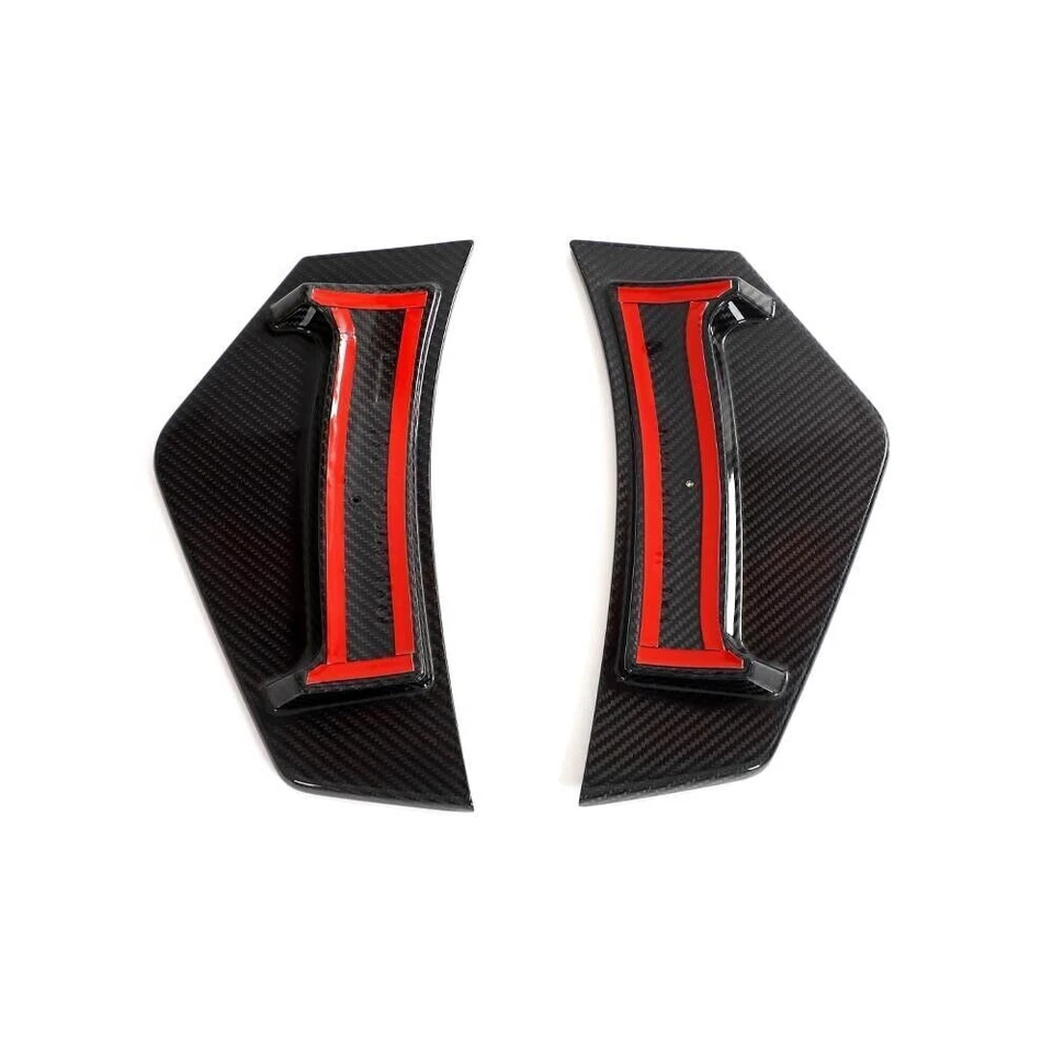 Parachoques trasero de carbono seco aletas divisores ventilación canards labio para Audi R8 V10 2019-2024 Foto 3 de 4