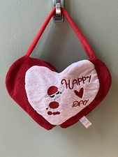 Plush Red Heart-Shaped Purse/Handbag Sugar Loaf Valentine's "Happy Day"