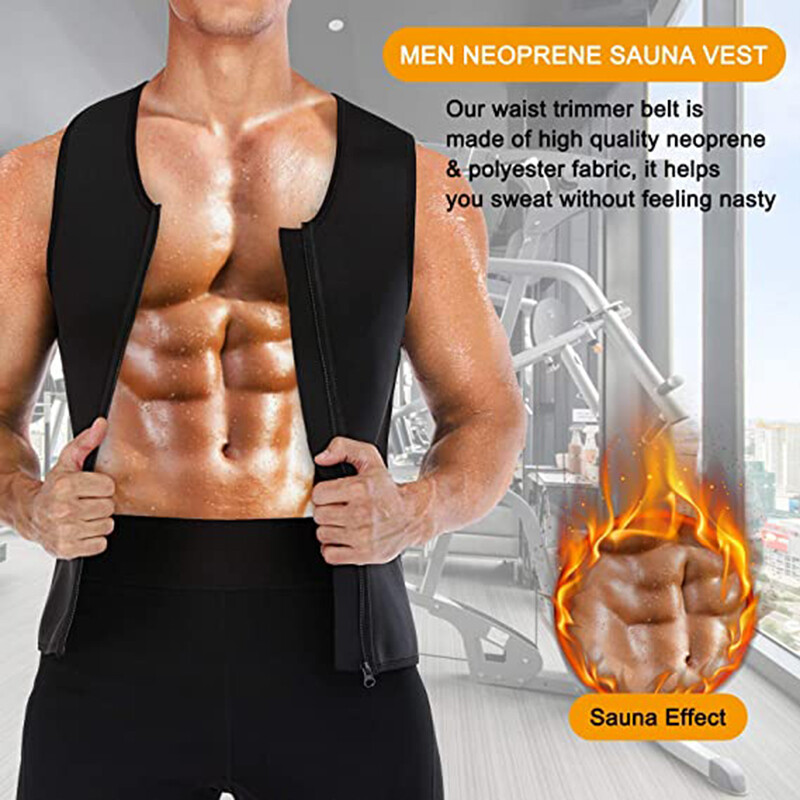 Busto Schiena Uomini Neoprene Sauna Sudore Gilet Va Trainer