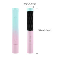 Straightening Comb Rechargeable Hair Wireless Travel Portable USB Charging