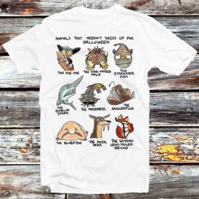 Halloween Eerie Ugly Scary Animals T Shirt B786