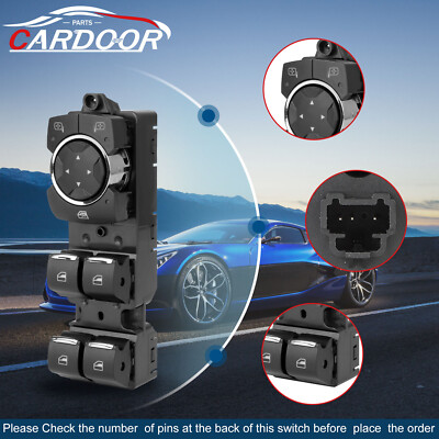 For Ford Fusion 2013 2014 2015 2016 2017 Power Window Switch Front