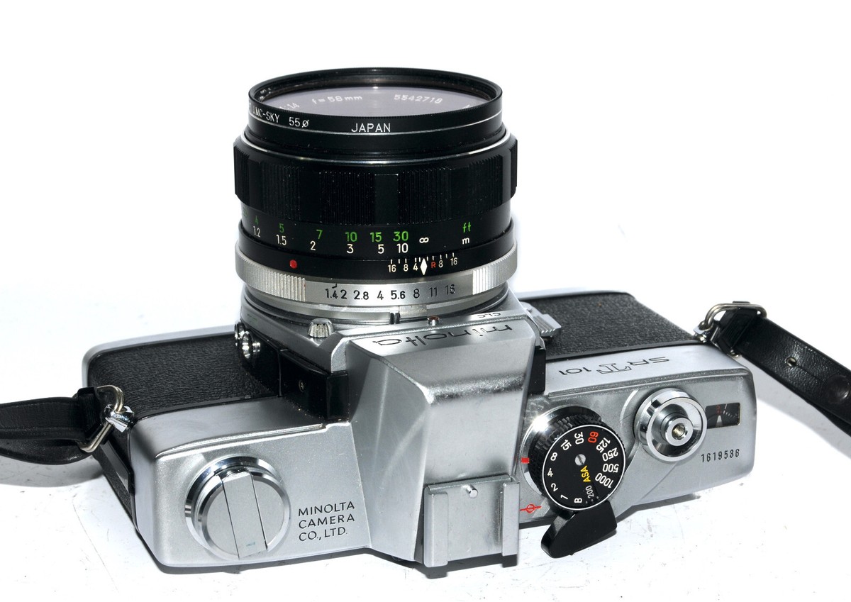 Minolta SRT 101 W/ 58mm f/1.4 Minolta MC Rokkor-PF Lens