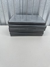 Nintendo Gamecube Black Plastic Disc Case Lot Of 6