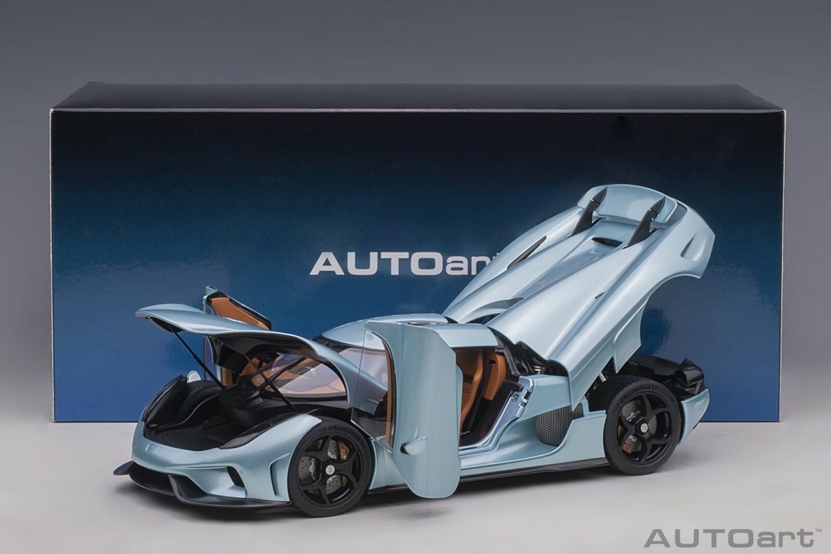 自動車 AUTOart Koenigsegg Regera 1/18 Autoart Koenigsegg Regera Horizon Blue in 1/18 Scale New
