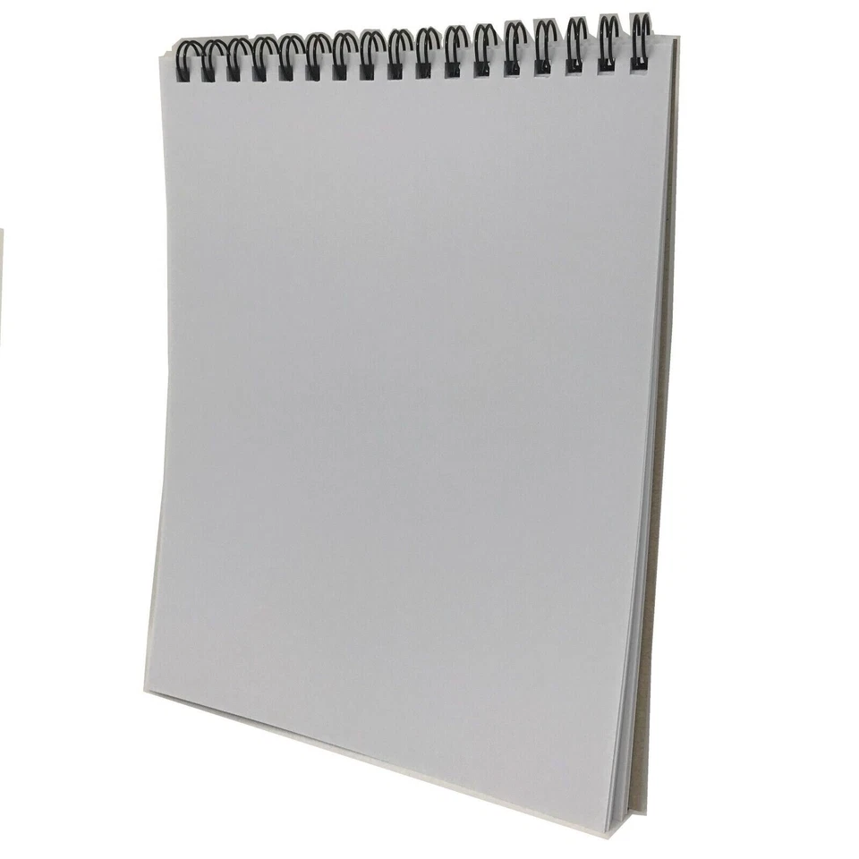 Cuaderno de bocetos 4 PK 9x12 pulgadas calidad premium almohadilla de bocetos arte libro estudiante dibujo blanco Foto 4 de 4